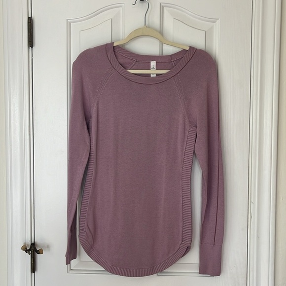 Lululemon | Hello Aloe Purple Pullover Knit Sweater Modal Silk Blend Size 4 - Picture 7 of 16